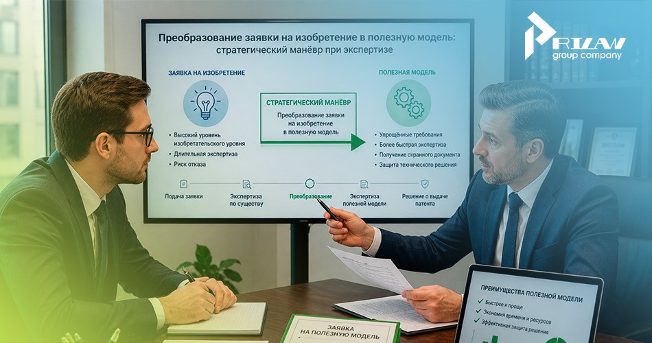 Преобразование заявки на этапе экспертизы по существу