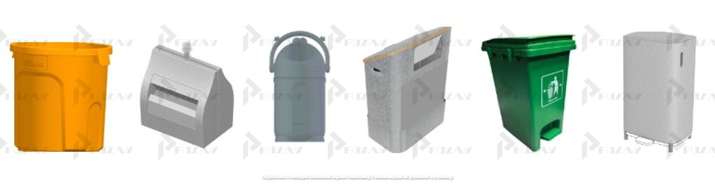 Патенты на промышленный образец класс 09-09 МКПО: дизайн и форма контейнеров для мусора, стойки для них