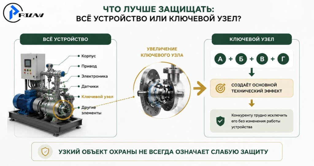 Защита ключевого узла полезной моделью Защита ключевого узла полезной моделью
