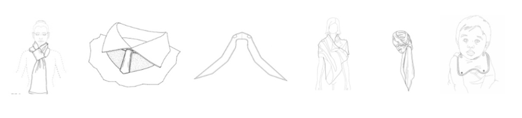 Патенты на промышленный образец класс 02-05 МКПО: Галстуки, шарфы, косынки, платки шейные и носовые