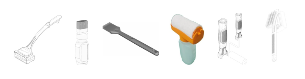 Патенты на промышленный образец класс 04-04 МКПО: Кисти для рисования, кисти для приготовления пищи