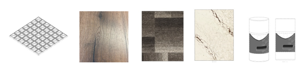 Патенты на промышленный образец класс 05-06 МКПО: листы из дерева, камня, кожи, ткани, кожзаменителя