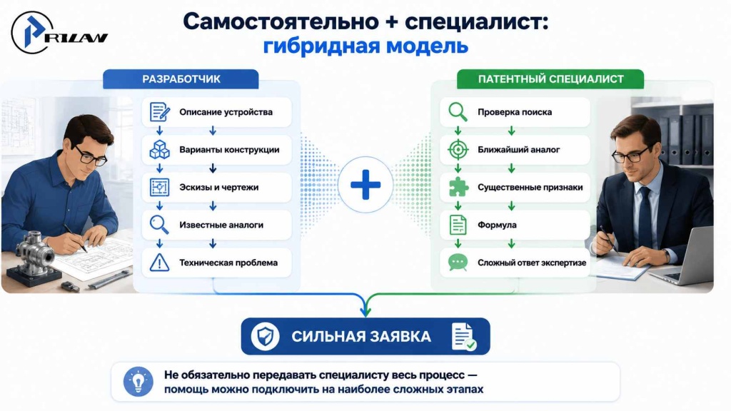 Самостоятельно + специалист: гибридная модель Самостоятельно + специалист: гибридная модель