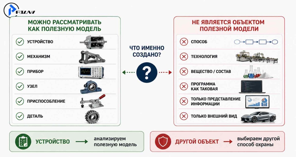Что можно, а что нельзя защитить полезной моделью Что можно, а что нельзя защитить полезной моделью