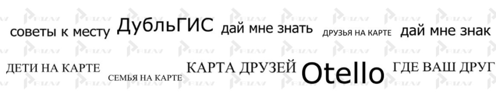 Словесные товарные знаки компании 2 ГИС