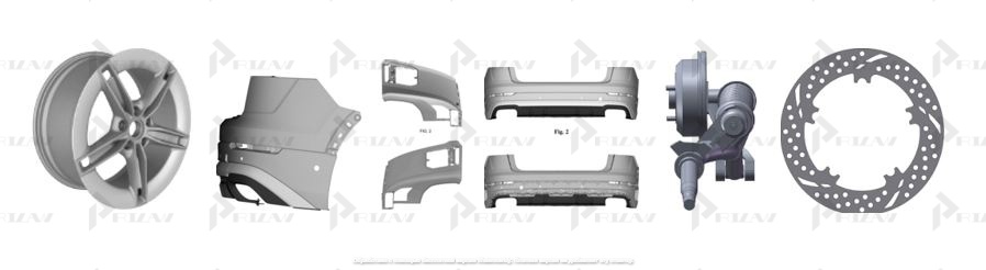 Автомобильные диски, бампера, спойлеры Патенты на промышленный образец класс 12-16 МКПО: дизайн и форма автомобильного диска, бампера, спойлера