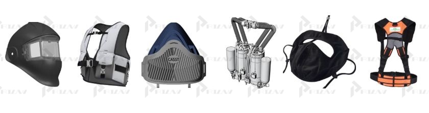 Патенты на промышленный образец класс 29-02 МКПО: дизайн и форма защитного и спасательного жилета, защитной маски, шлема и каски, противогаза