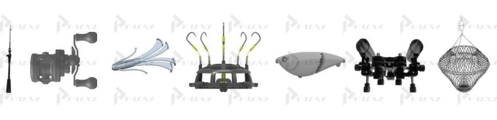 Патенты на промышленный образец класс 22-05 МКПО: дизайн и форма удочки, поплавка, катушки, сети, приманки