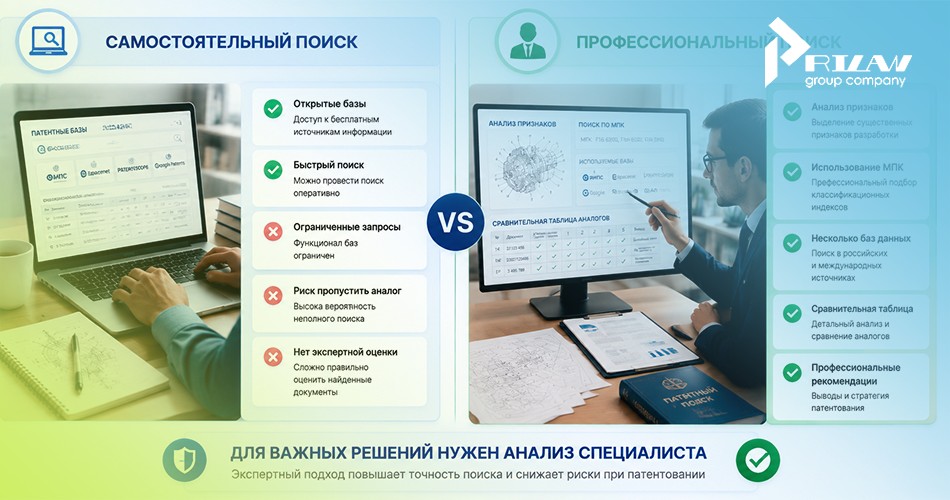 Плюсы профессионального поиска