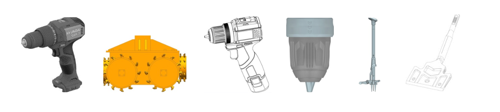 Патенты на промышленный образец класс 08-01 МКПО: дизайн и форма ручных и механических инструментов и приспособлений для сверления, фрезерования