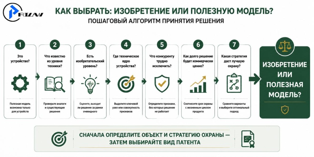 Как выбрать: изобретение или полезную модель Как выбрать: изобретение или полезную модель