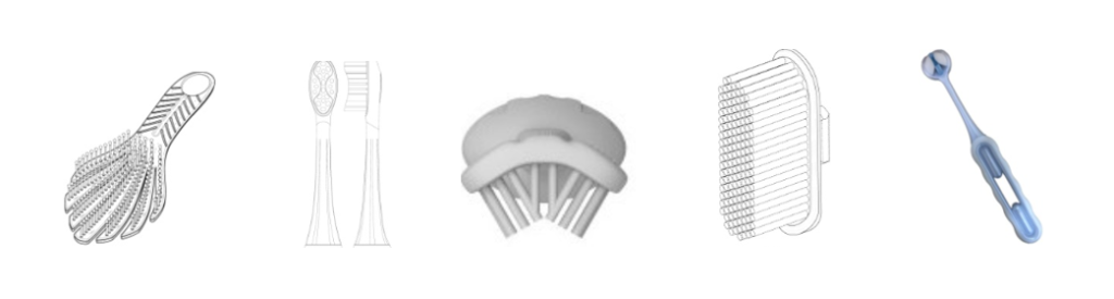 Патенты на промышленный образец класс 04-02 МКПО: Туалетные щётки и кисточки, щётки для чистки одежды и обуви