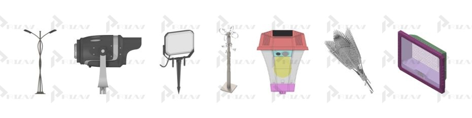 Патенты на промышленный образец класс 26-03 МКПО: дизайн и форма фонарного столба, уличного светильника, прожектора