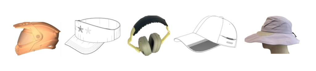 Патенты на промышленный образец класс 02-03 МКПО: Головные уборы: шляпы, шапки, кепки, шлемы, наушники