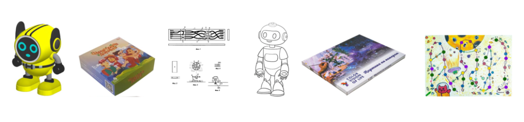 Примеры объектов для патентования: игра, кукла и игрушка для развития ребёнка