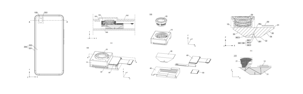 Патент на оптические складные элементы и модули камер