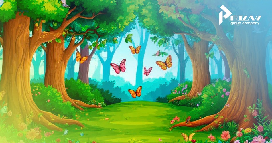 Сказочный лес из мультфильма