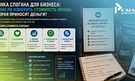 Оценка слогана для бизнеса: можно ли измерить стоимость фразы, которая приносит деньги