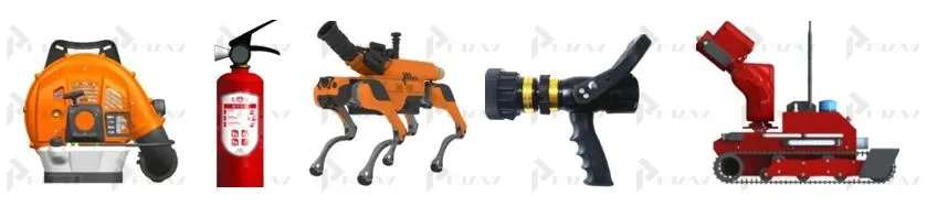 Патенты на промышленный образец класс 29-01 МКПО: дизайн и форма огнетушителя, пожарного гидранта и насоса, робота-пожарника, пламегасителя