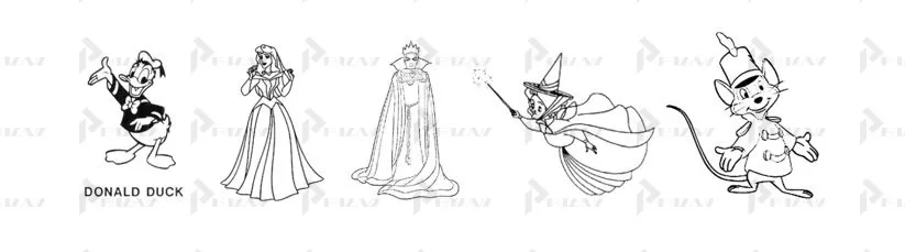 Товарные знаки на изображения персонажей Disney