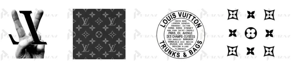 Товарные знаки на логотипы Louis Vuitton