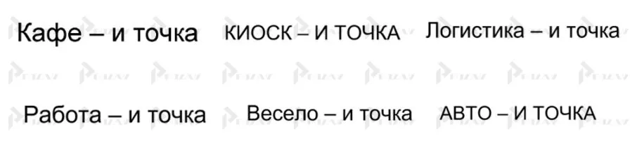 Товарные знаки компании Вкусно и точка Товарные знаки компании Вкусно и точка
