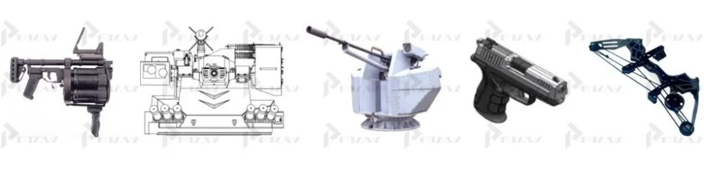 Патенты на промышленный образец класс 22-01 МКПО: дизайн и форма пистолета, автомата, миномёта, гаубицы, арбалета