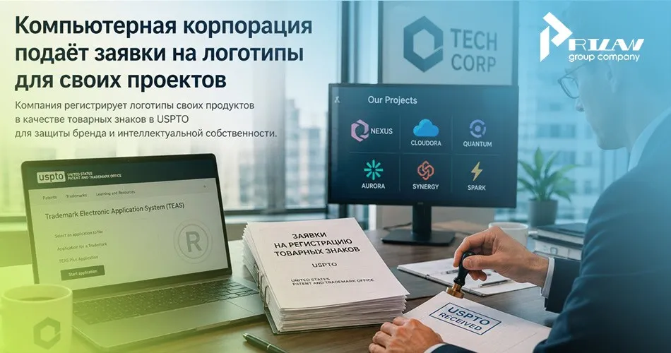 Корпорация регистрирует логотипы в качестве товарных знаков Корпорация регистрирует логотипы в качестве товарных знаков