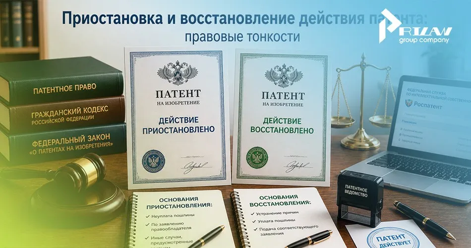 Восстановление действие патента