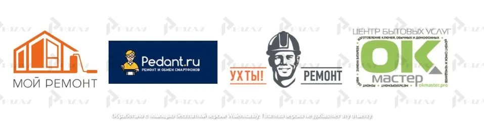 Примеры товарных знаков 37 класса МКТУ: услуги реставрации и восстановление автомобилей, самолётов, одежды, домов