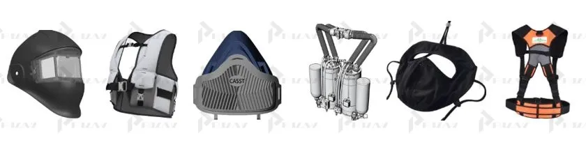 Патенты на промышленный образец класс 29-02 МКПО: дизайн и форма защитного и спасательного жилета, защитной маски, шлема и каски, противогаза