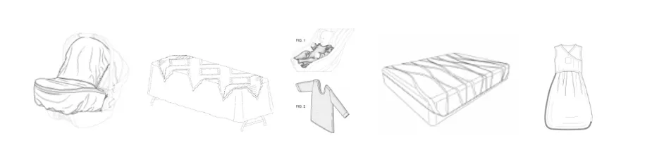 Патенты на промышленный образец класс 06-13 МКПО: дизайн покрывал, скатертей, одеял
