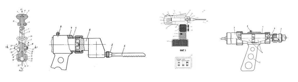Примеры запатентованных электроинструментов
