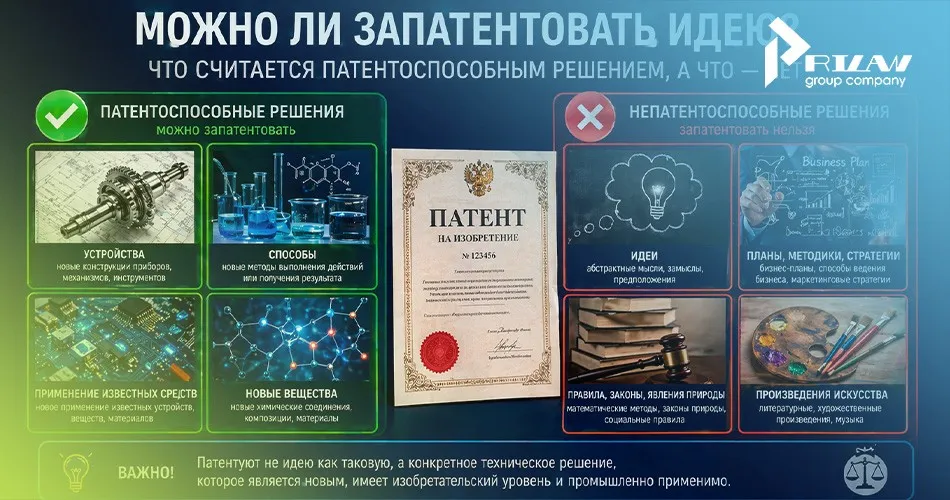 Можно ли запатентовать идею