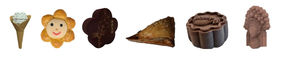 Багеты, печенья, конфеты, макароны, пирожное Патент на промышленный образец класс 01-01 МКПО: Хлебобулочные изделия, печенье, кондитерские изделия