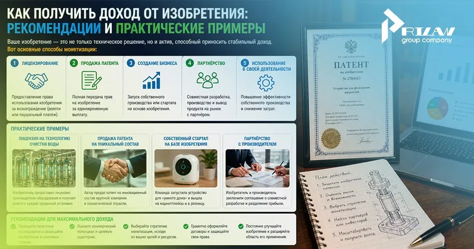 Как получить доход от изобретения
