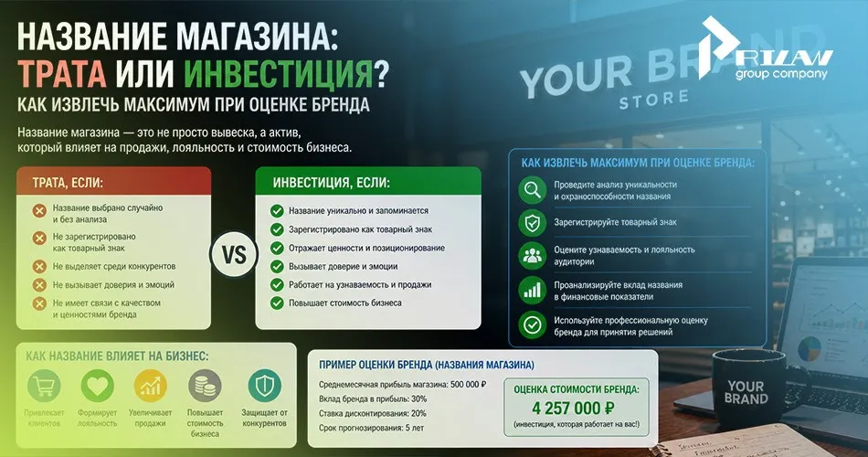 Как оценить название магазина