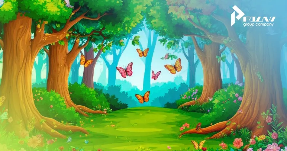 Сказочный лес из мультфильма