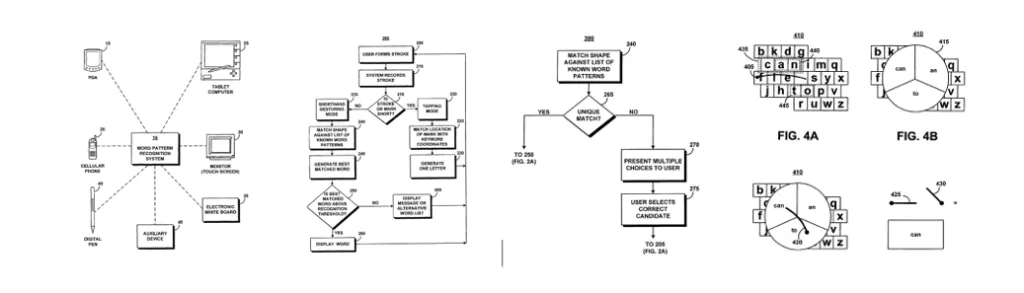 Чертежи патента на систему распознавания шаблонов слов