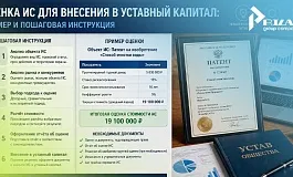 Оценка интеллектуальной собственности для внесения в уставный капитал: пошаговое руководство