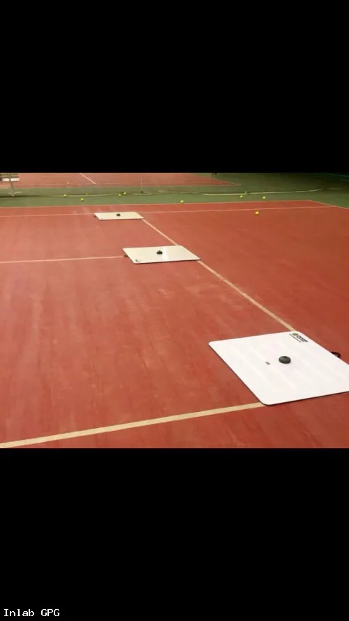 Автономный тренажёр-мишень для большого тенниса