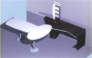 Стол офисный рабочий с переговорной зоной