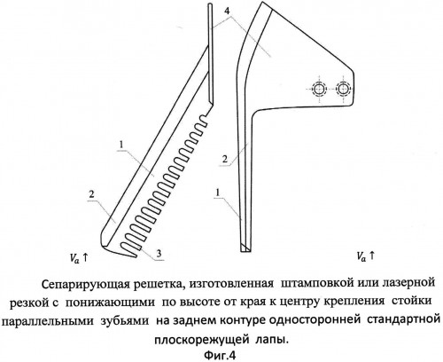 Культиватор с сепарирующими решетками